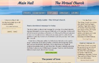 This is an interactive web site allowing visitors to post questions, greetings, prayers and other messages. The Virtual Church